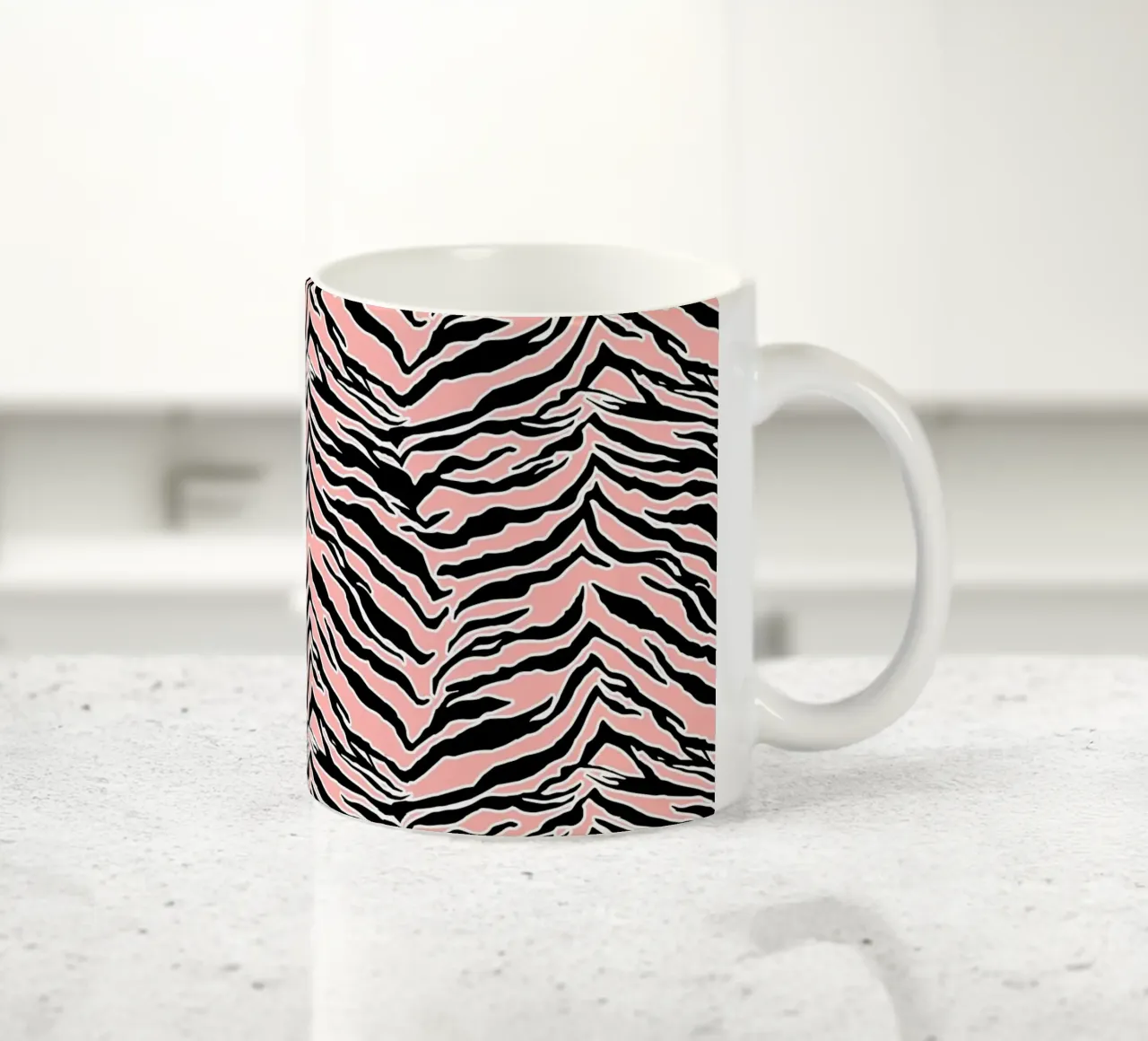 Stampa tigrata Blush Peach tazza in ceramica da SilverPegasus
