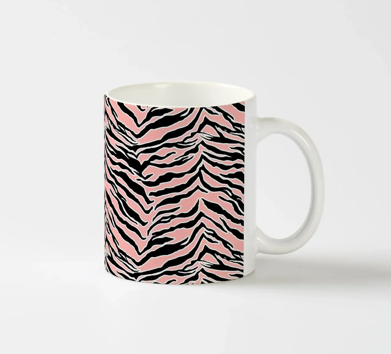 Stampa tigrata Blush Peach tazza in ceramica da SilverPegasus