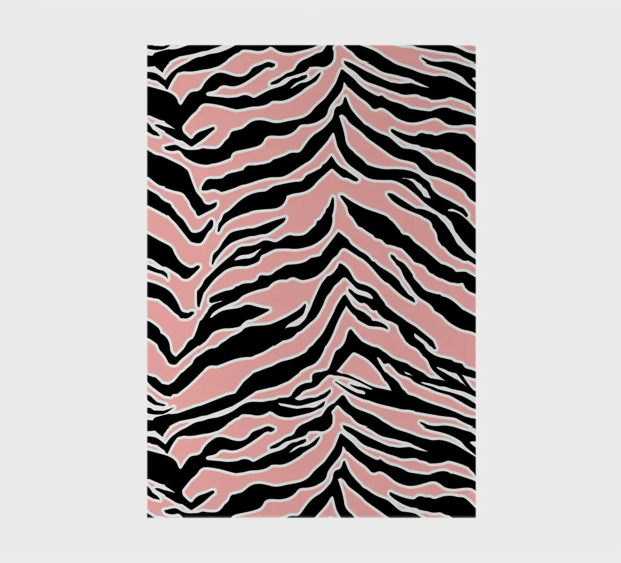 Tiger Print Blush Peach notebook by SilverPegasus