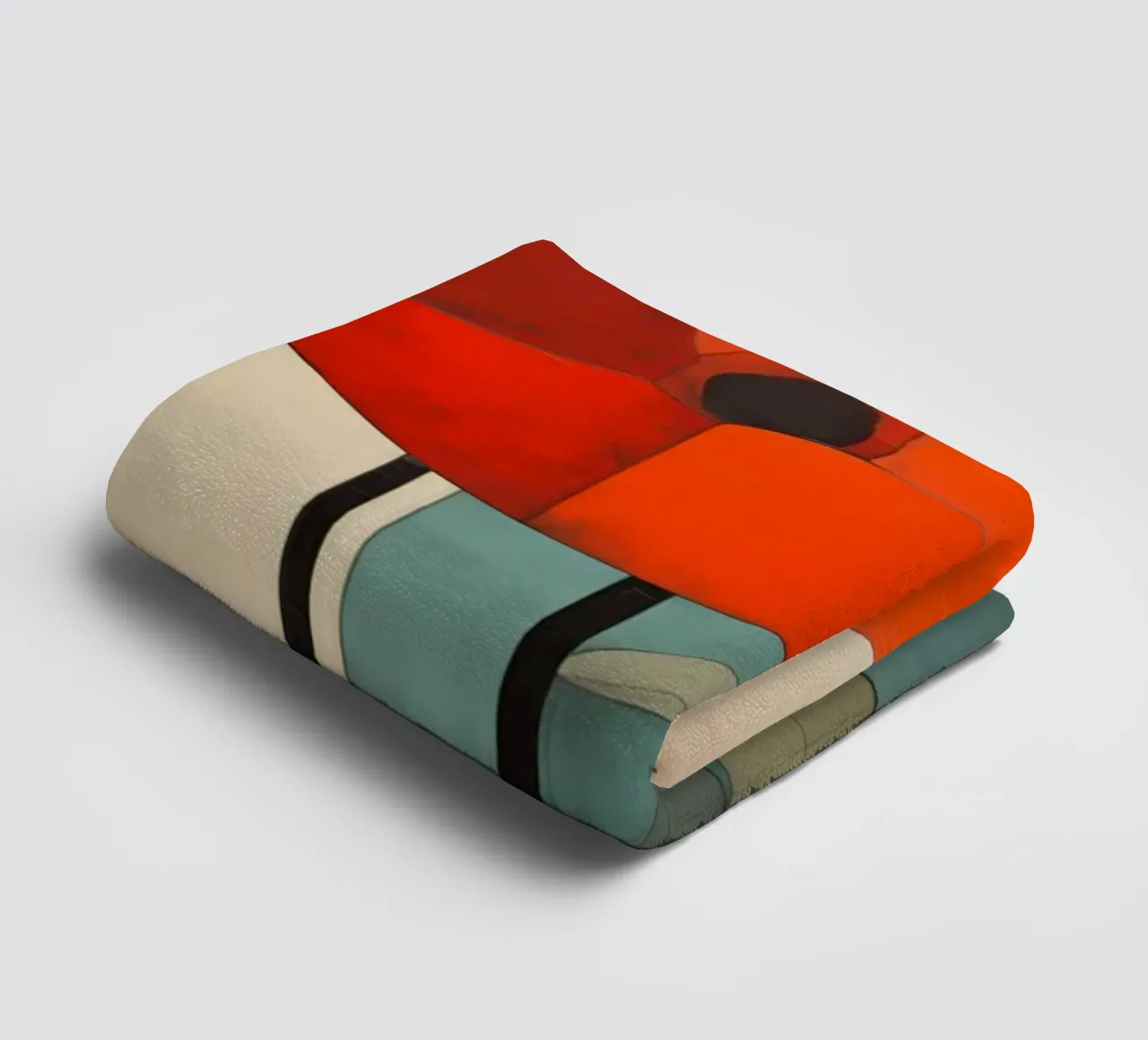 Abstract poppies towel by Imagine