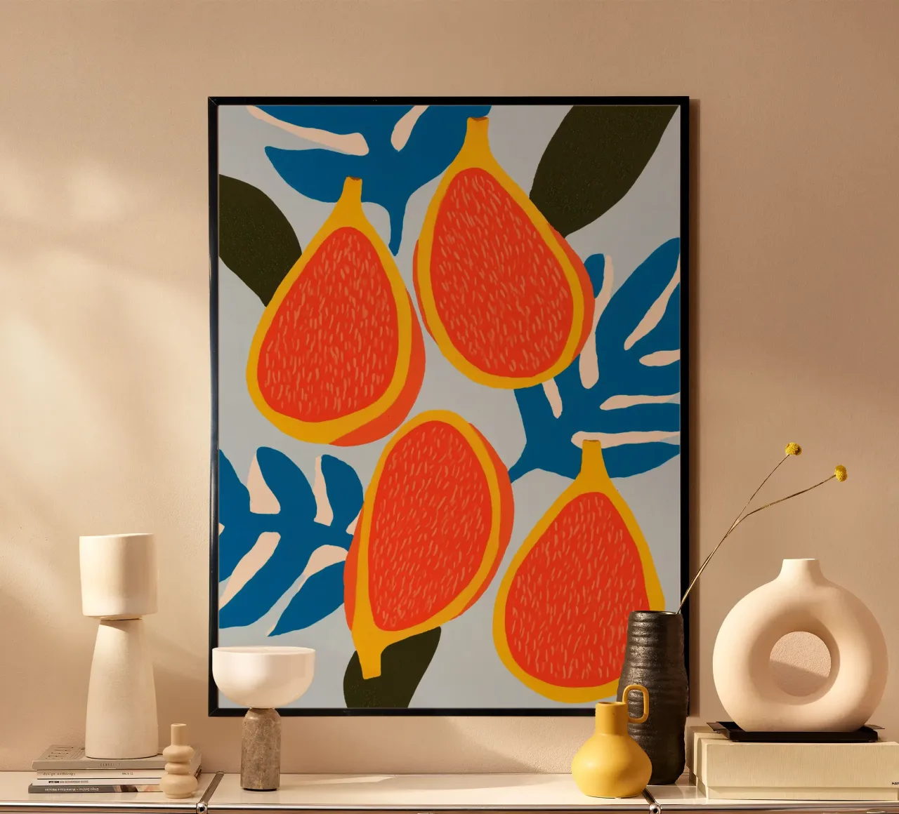 Figs | A decorative pop of colour with summery energy poster by Autofocus