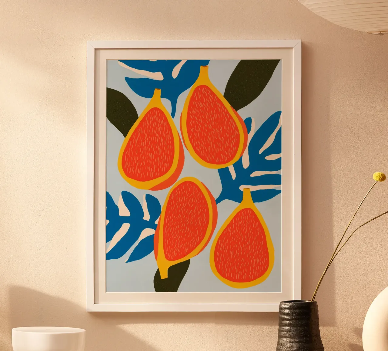 Figs | A decorative pop of colour with summery energy poster by Autofocus