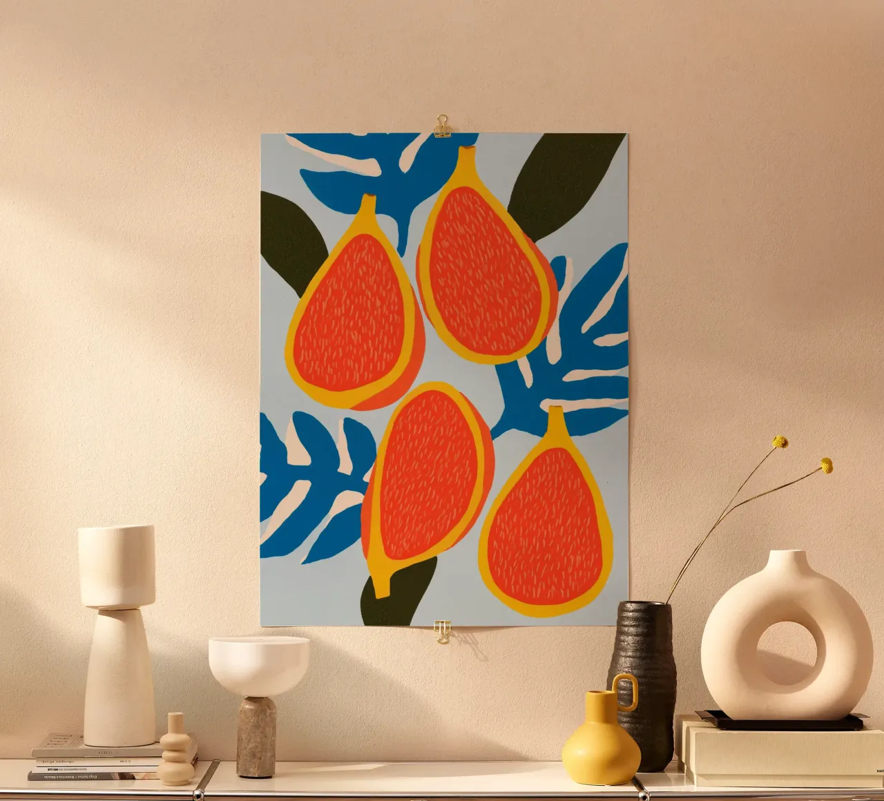 Figs | A decorative pop of colour with summery energy poster by Autofocus