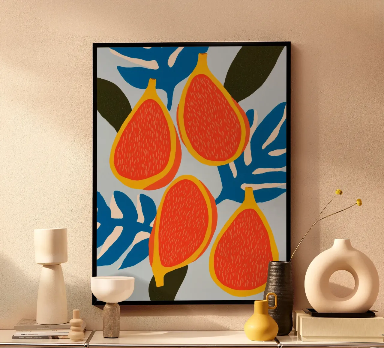 Figs | A decorative pop of colour with summery energy poster by Autofocus