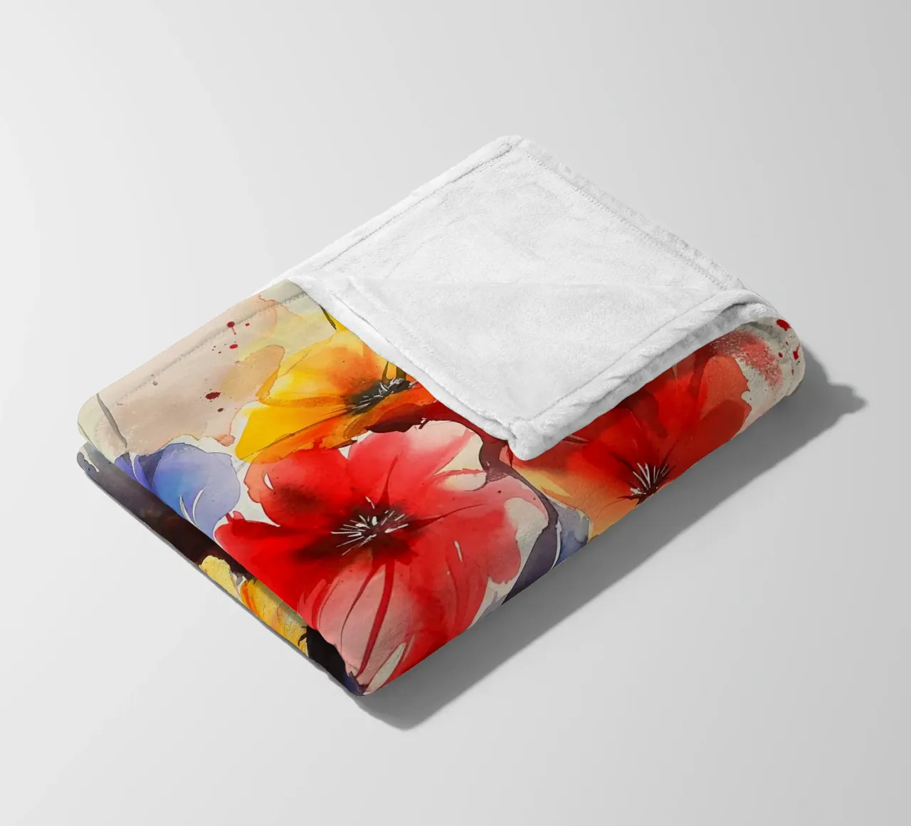 Fiori colorati coperta in pile da Imagine