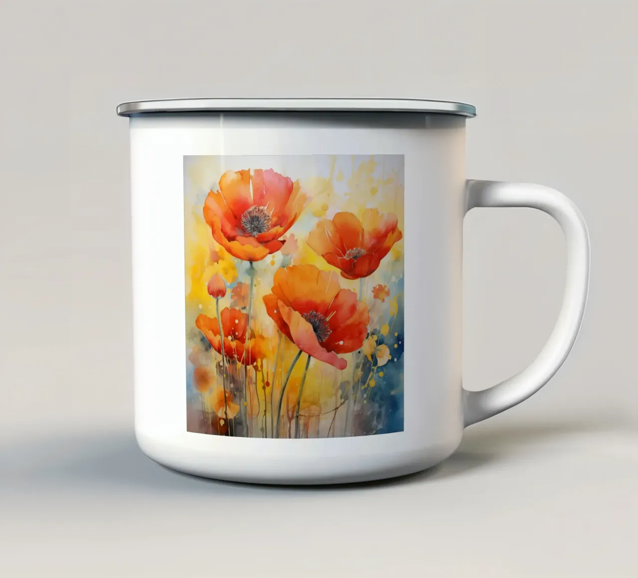 Klaprozen tazza in smalto da Imagine
