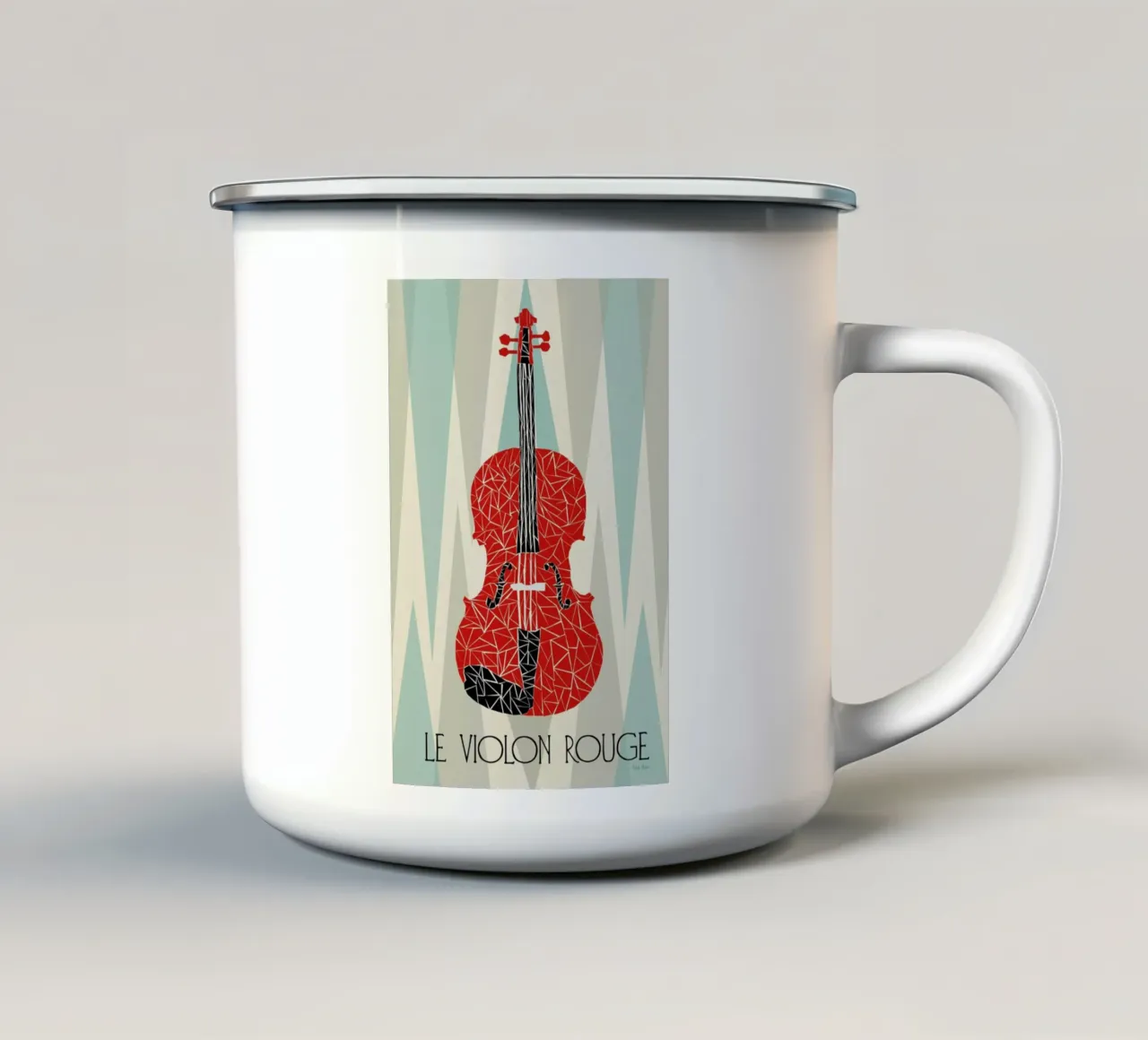 Violon Rouge tazza in smalto da Prelude Posters