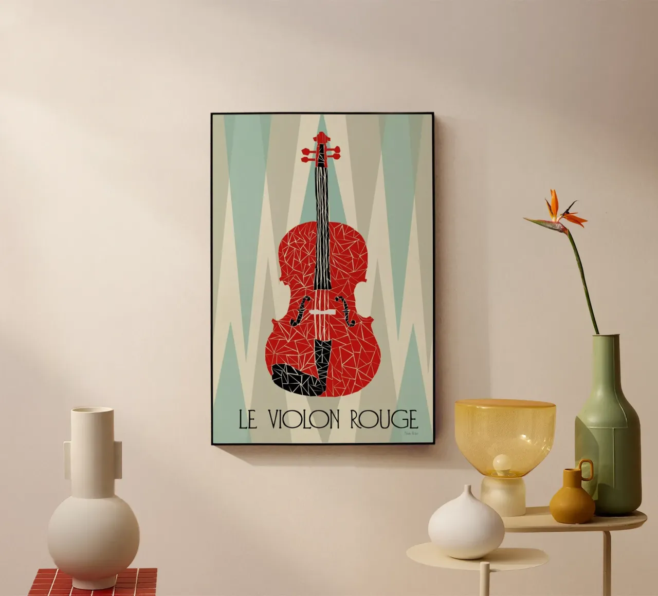 Violon Rouge plexiglass da Prelude Posters