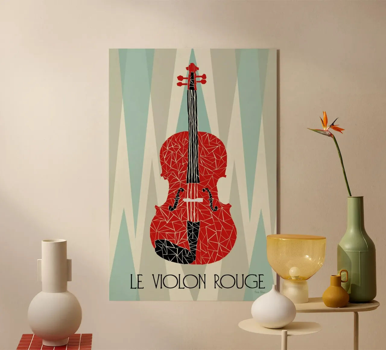 Violon Rouge plexiglass da Prelude Posters