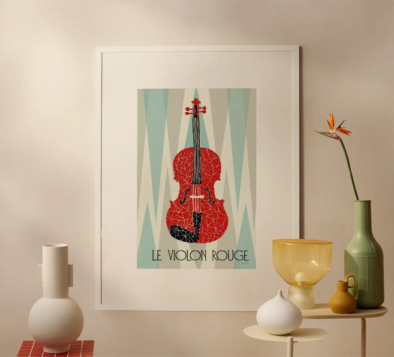 Violon Rouge poster da Prelude Posters