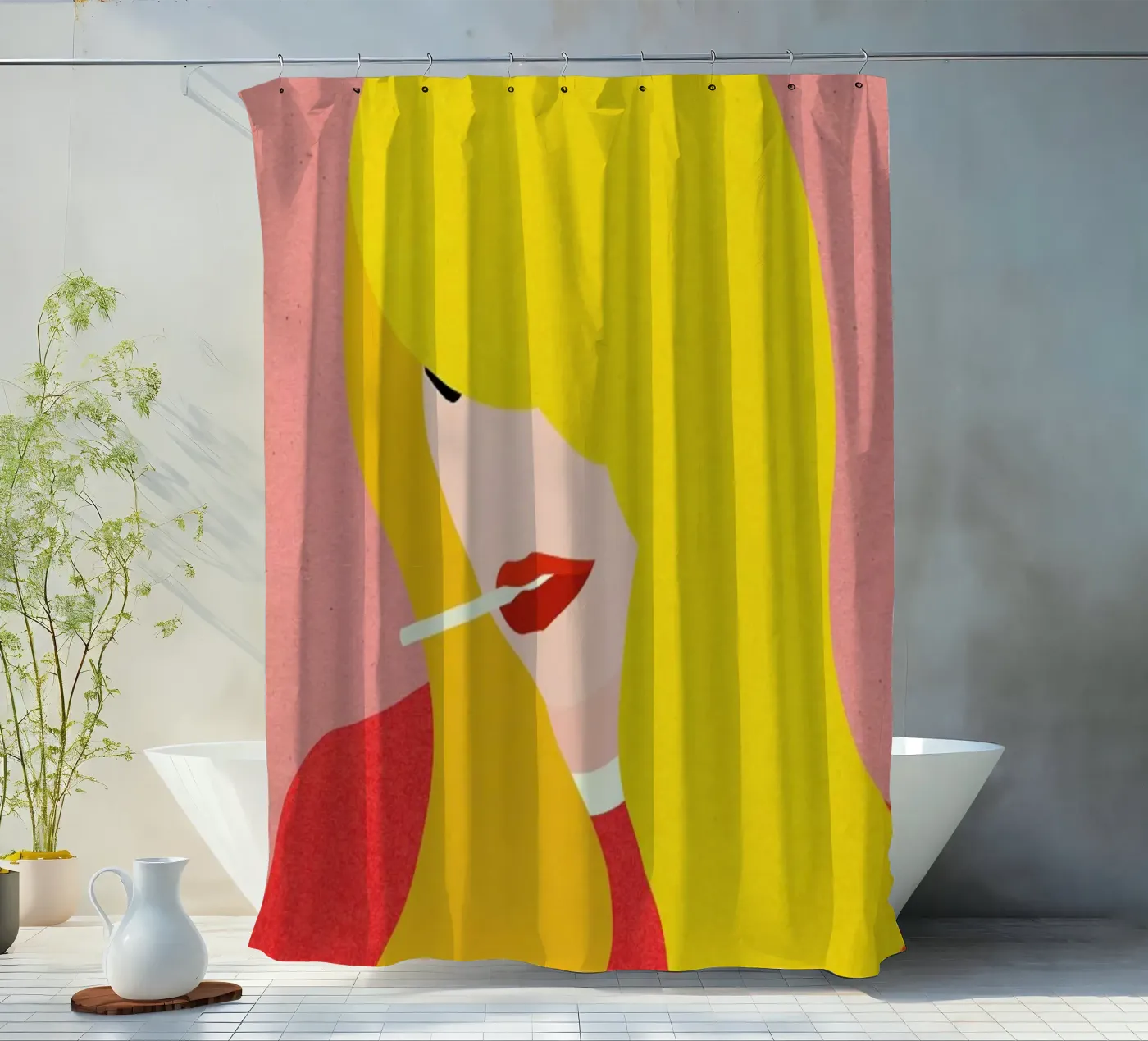 Brigitte douchegordijn van Rosi Feist