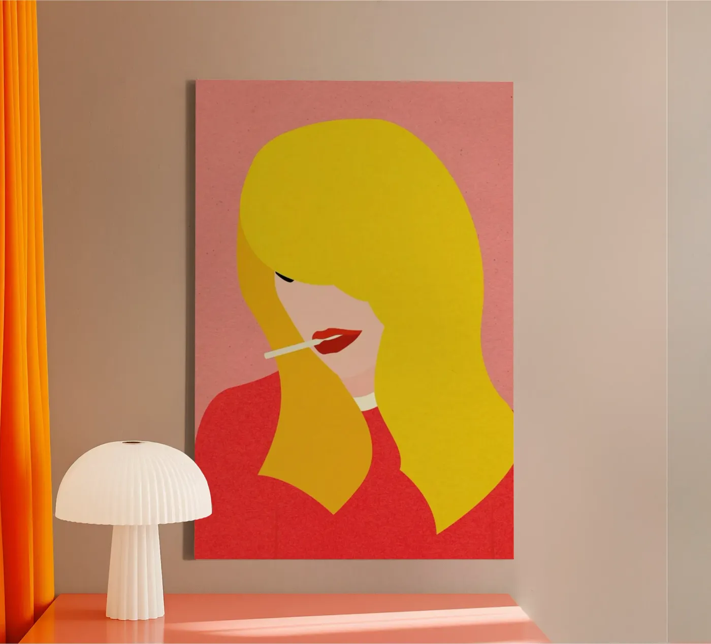 Brigitte canvas by Rosi Feist