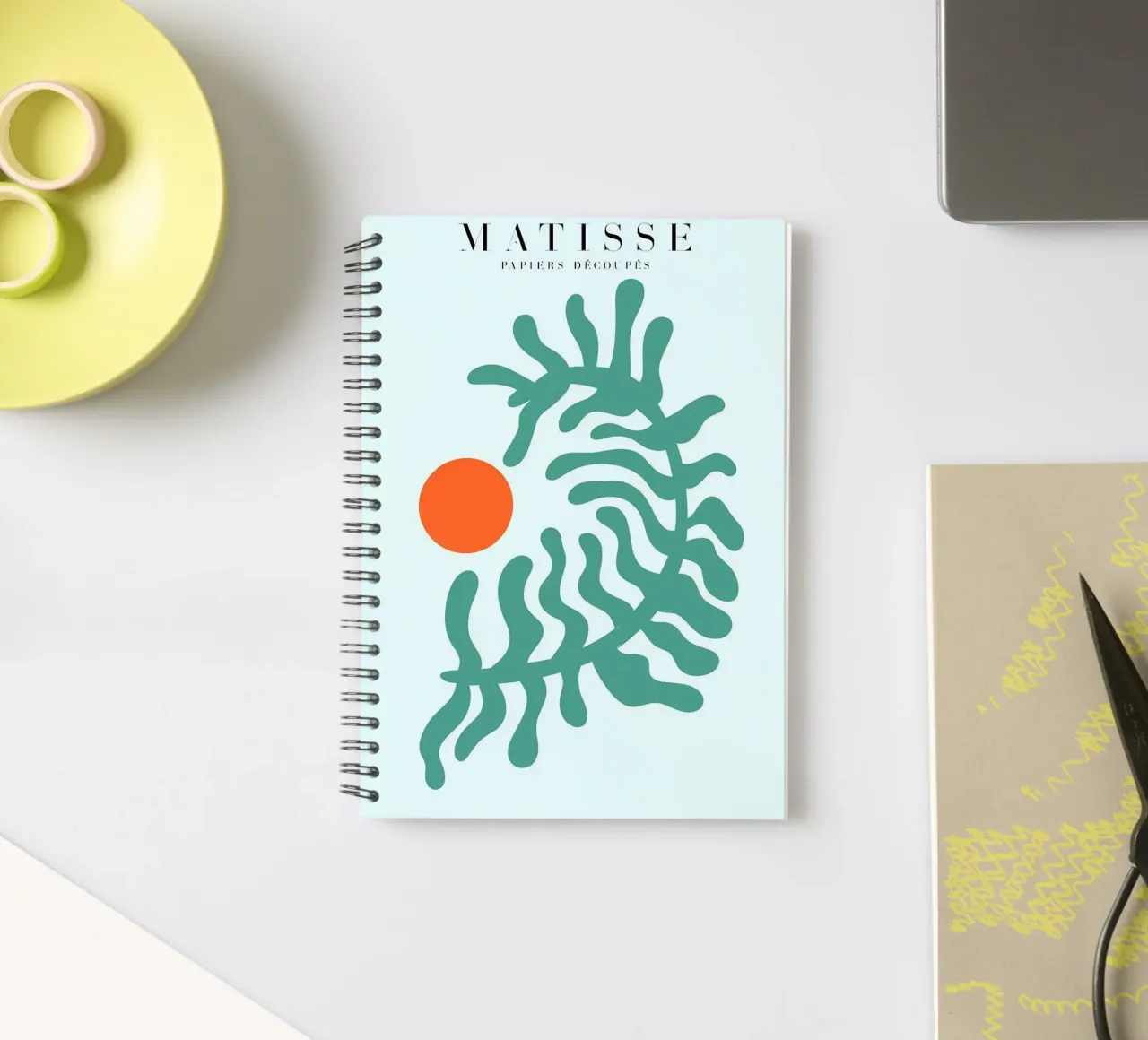 abstract shapes spiral notebook by Luke Yaeger