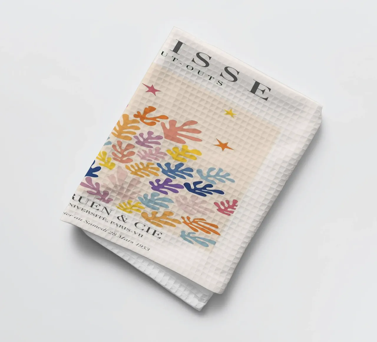 feuilles colorées à découper torchon de Luke Yaeger