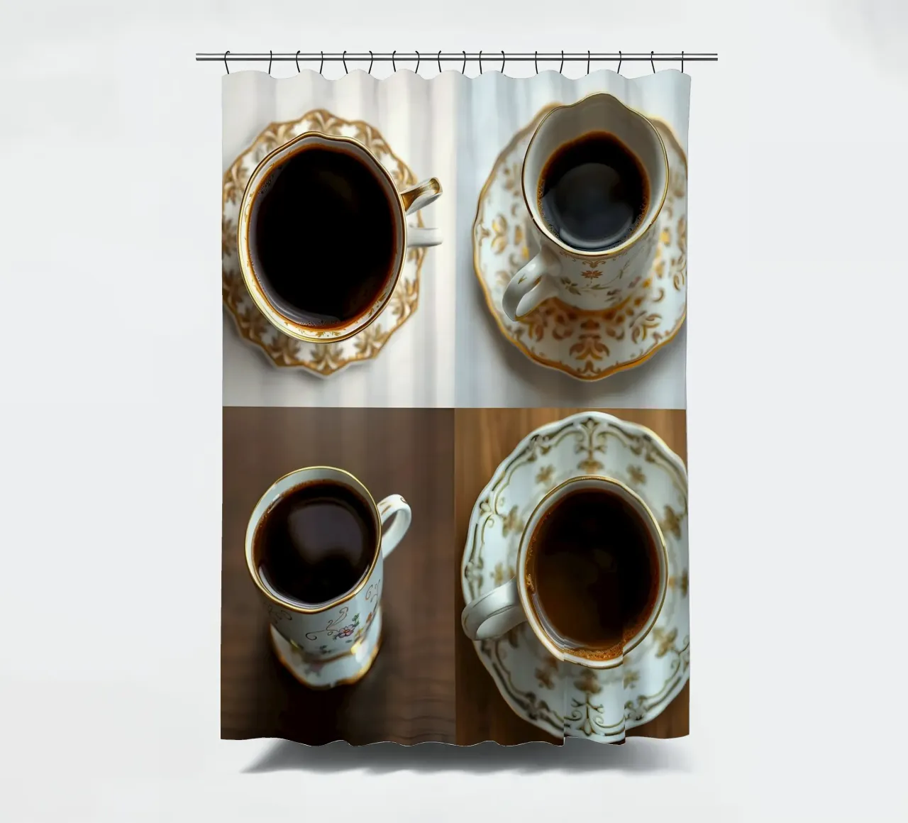 Erinnern Sie sich an Ihr Gefühl bei der ersten Tasse heute? Duschvorhang von Anita's Dream