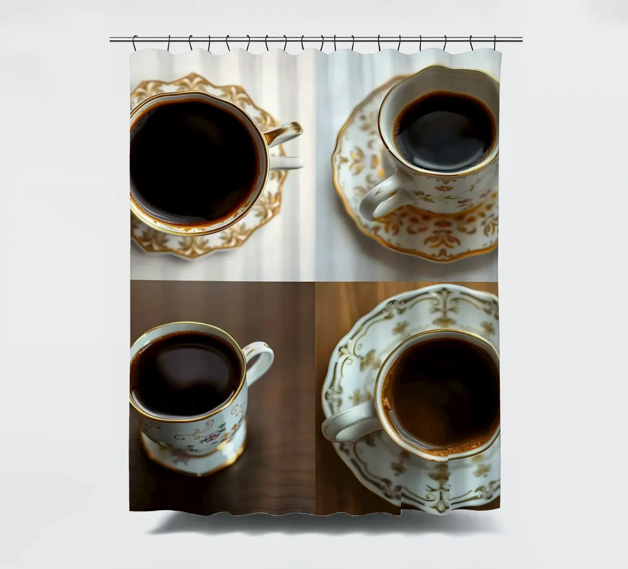 Erinnern Sie sich an Ihr Gefühl bei der ersten Tasse heute? Duschvorhang von Anita's Dream