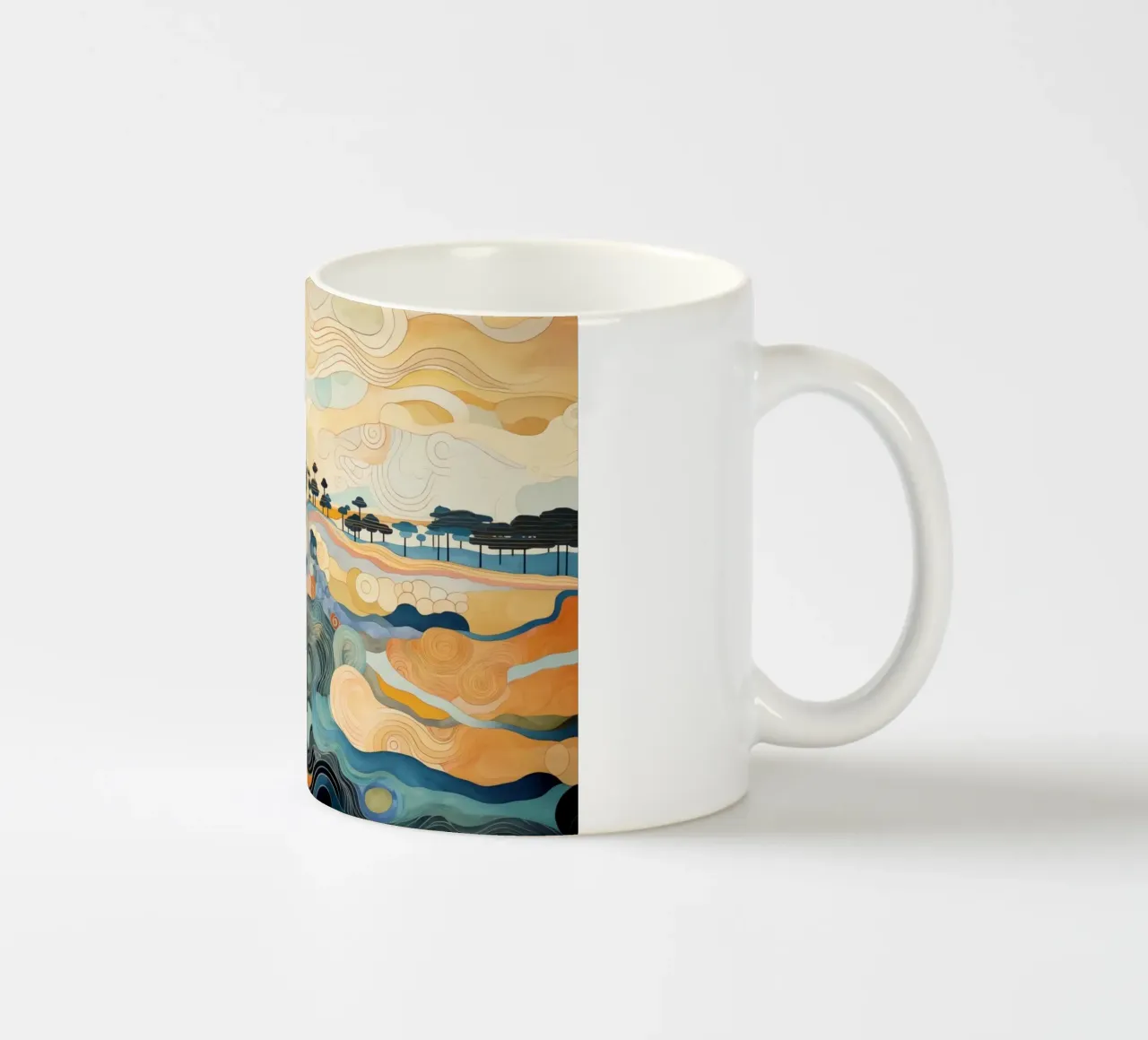 Paesaggio astratto tazza in ceramica da Imagine