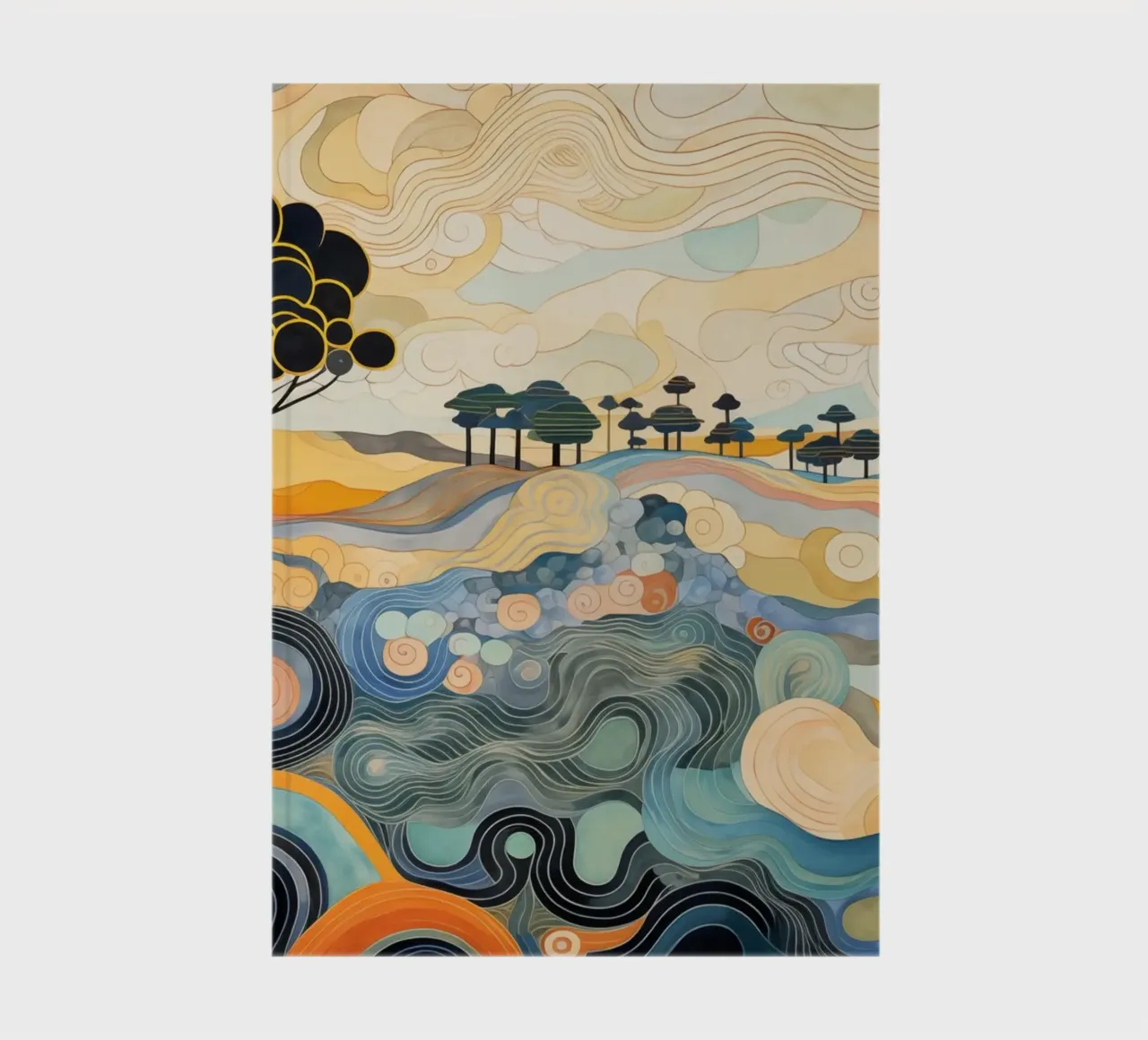 Abstract landscape notebook by Imagine