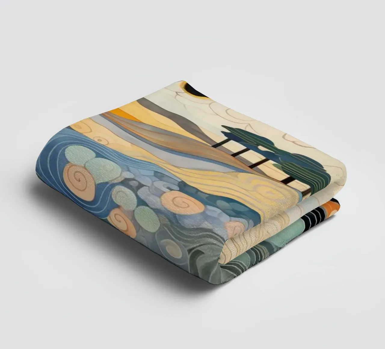 Abstract landscape towel by Imagine
