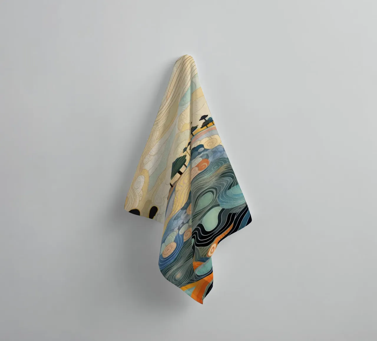 Abstract landscape towel by Imagine
