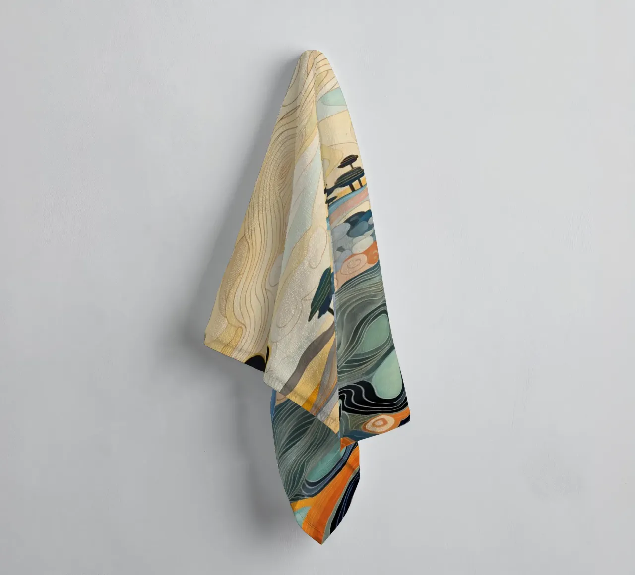 Abstract landscape towel by Imagine