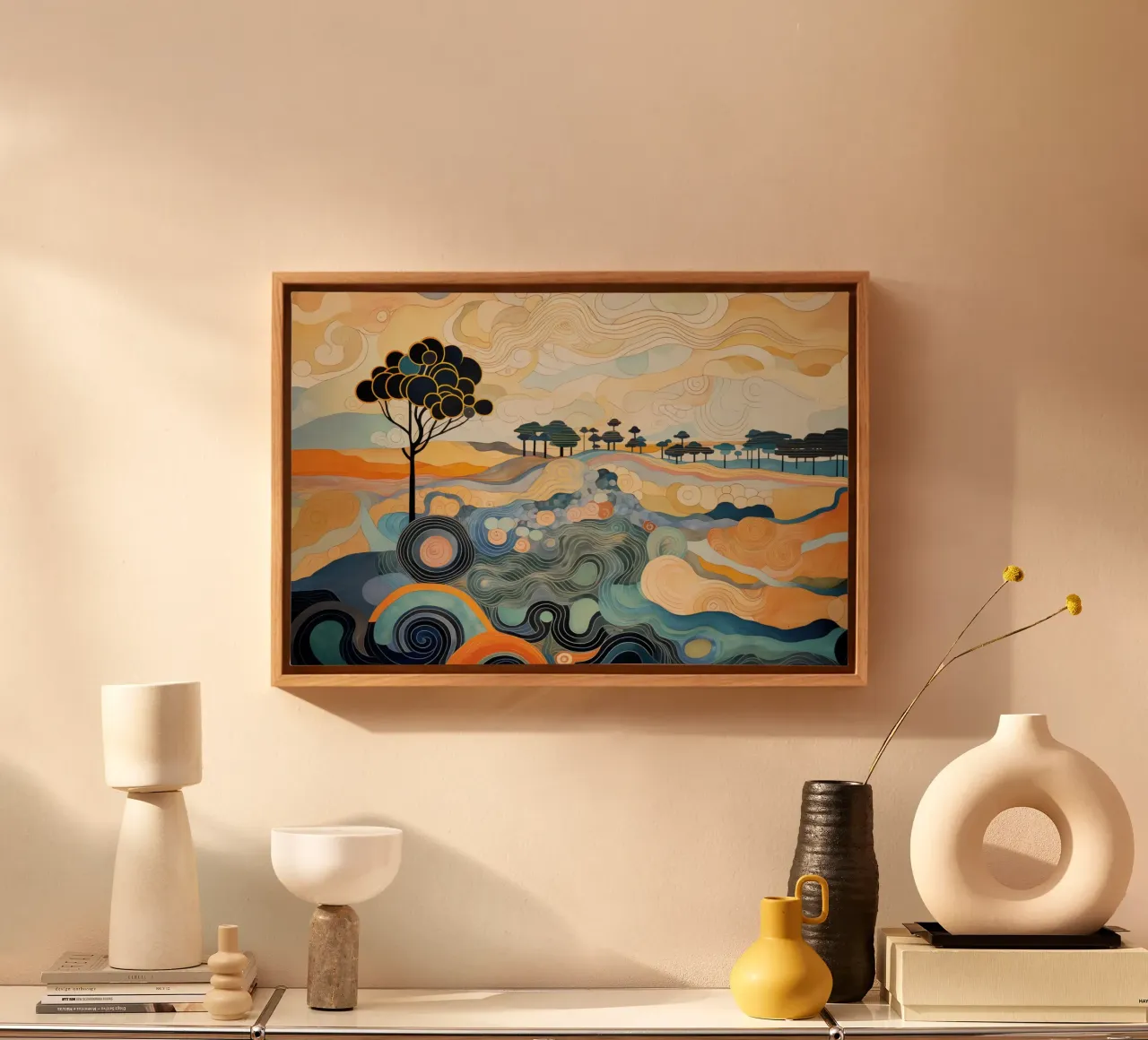 Abstract landscape canvas by Imagine