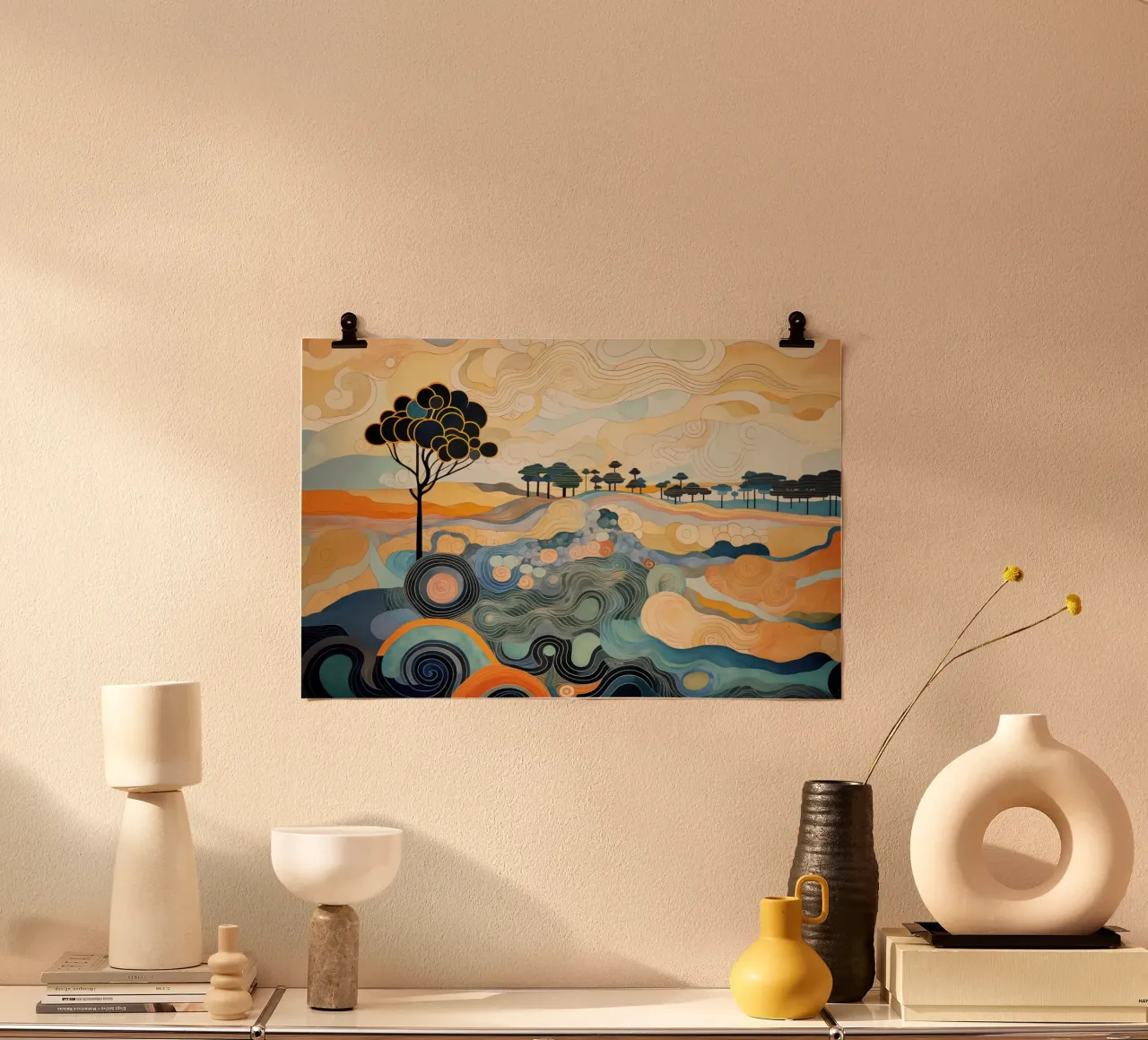 Abstract landscape hahnemühle by Imagine