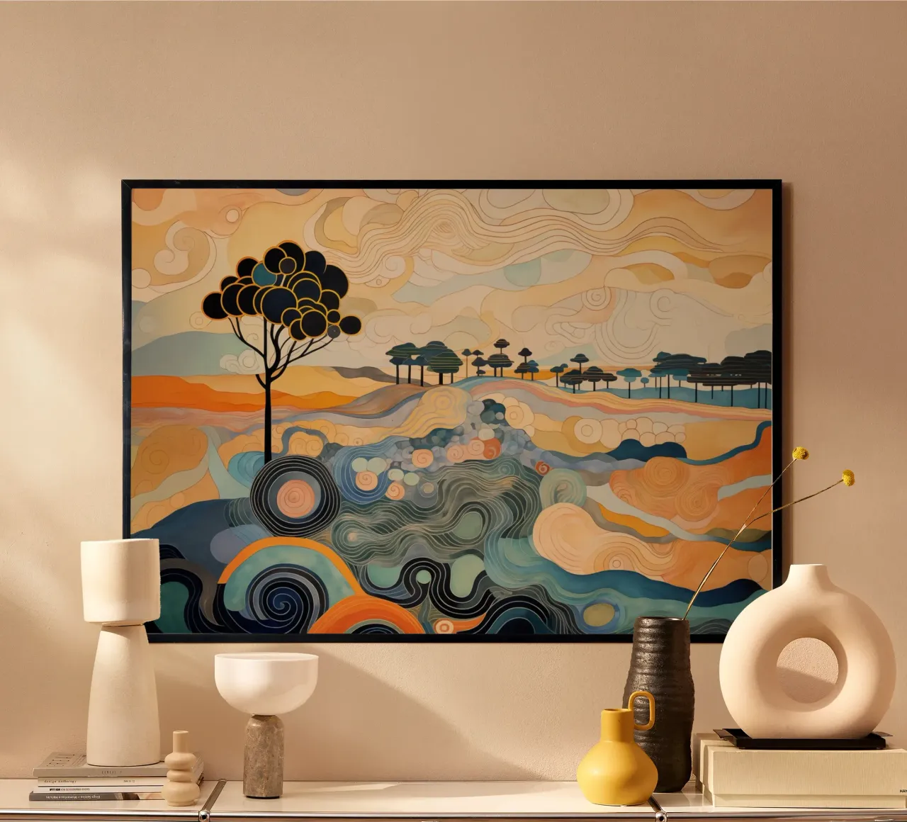 Abstract landscape hahnemühle by Imagine