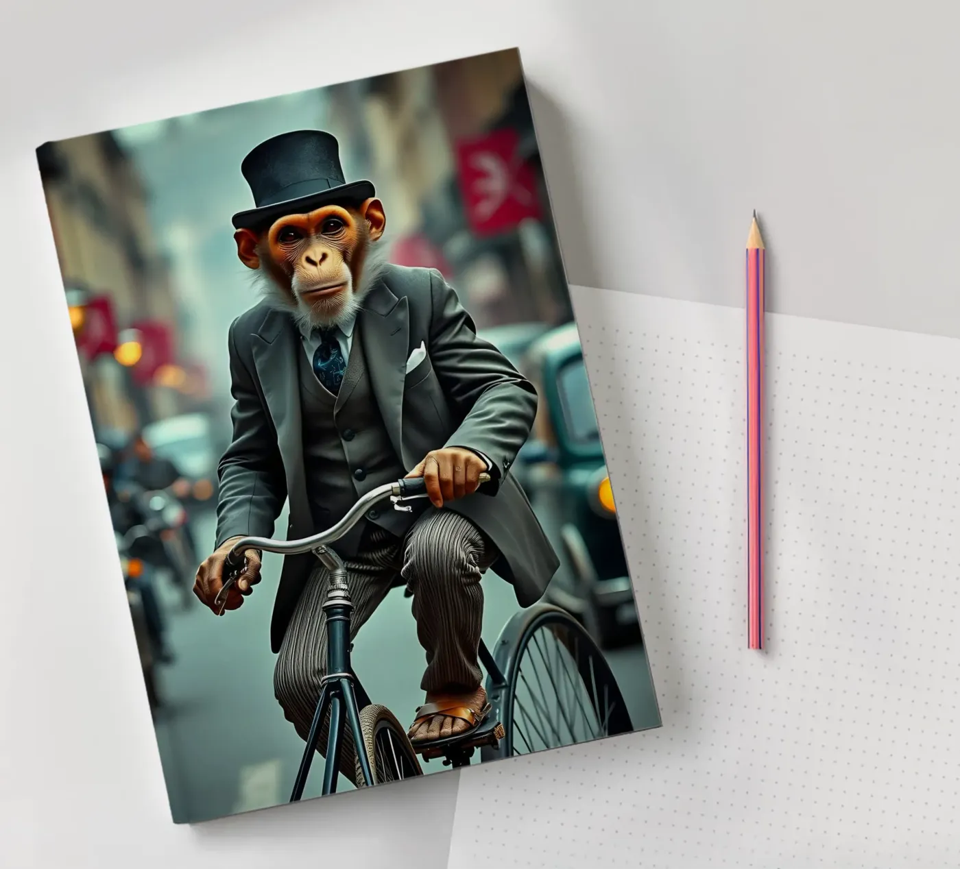Dapper Monkey notebook by Anita's Dream