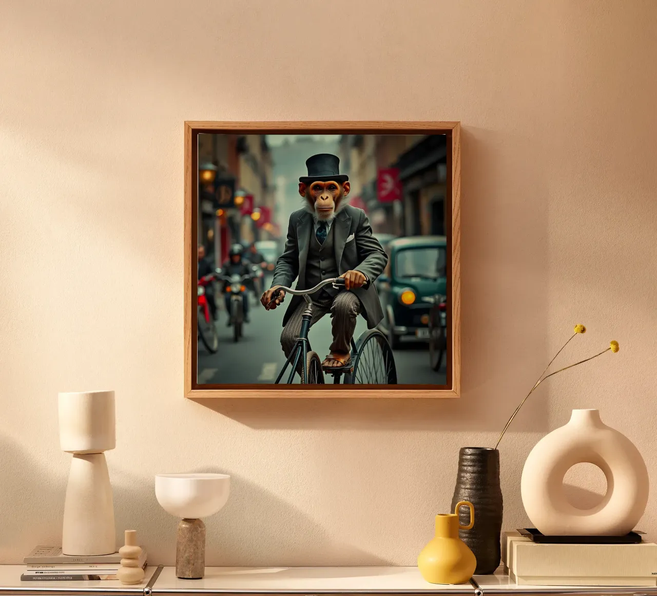 Dapper Monkey canvas by Anita's Dream