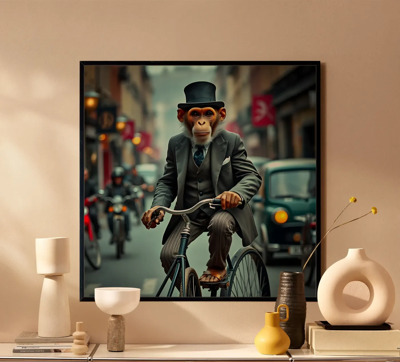 Dapper Monkey Poster von Anita's Dream