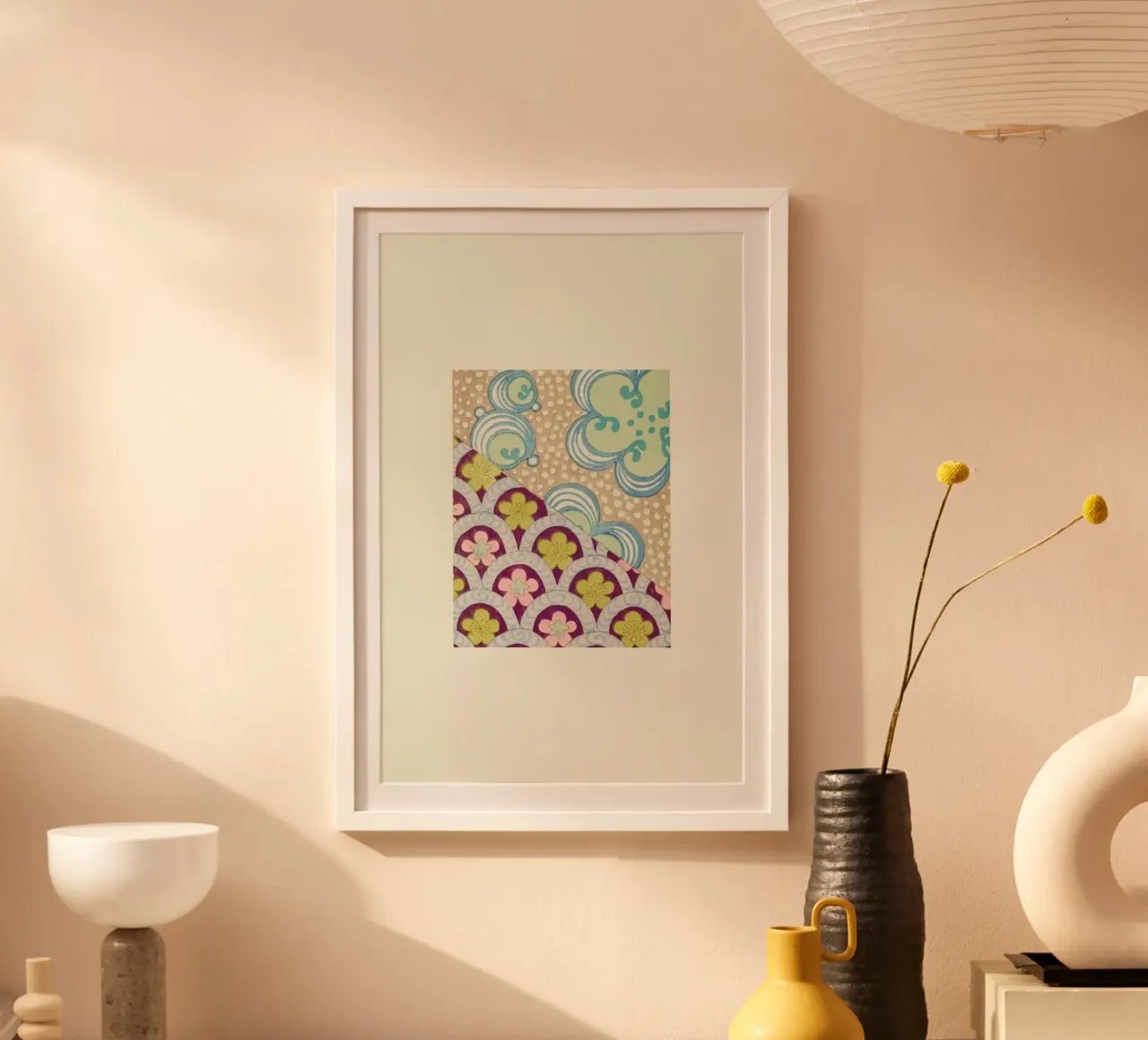 Shin-Bijutsukai - Floral II poster con telaio in plastica da Vintage by JUNIQE