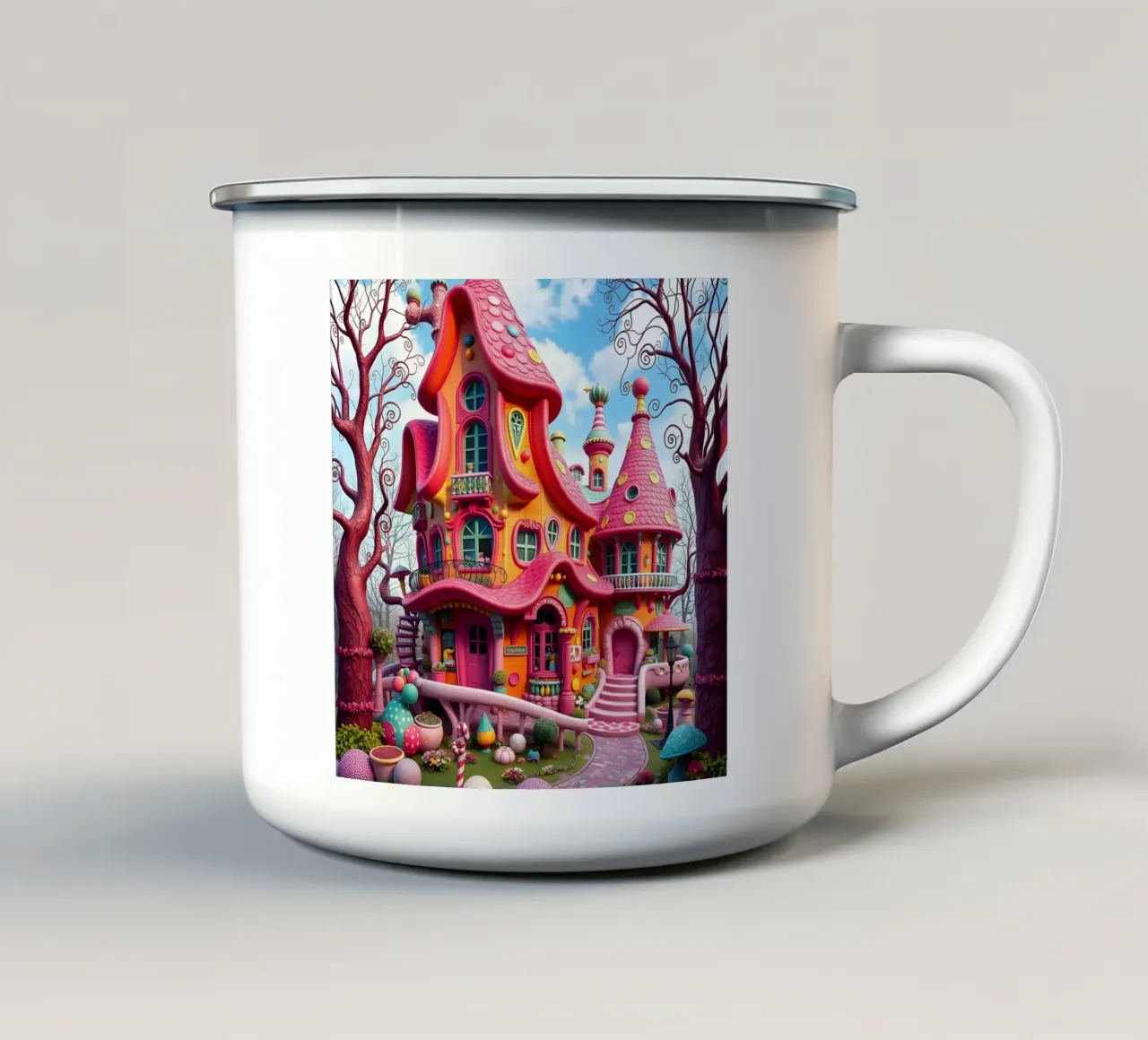 Casa delle caramelle tazza in smalto da Anita's Dream