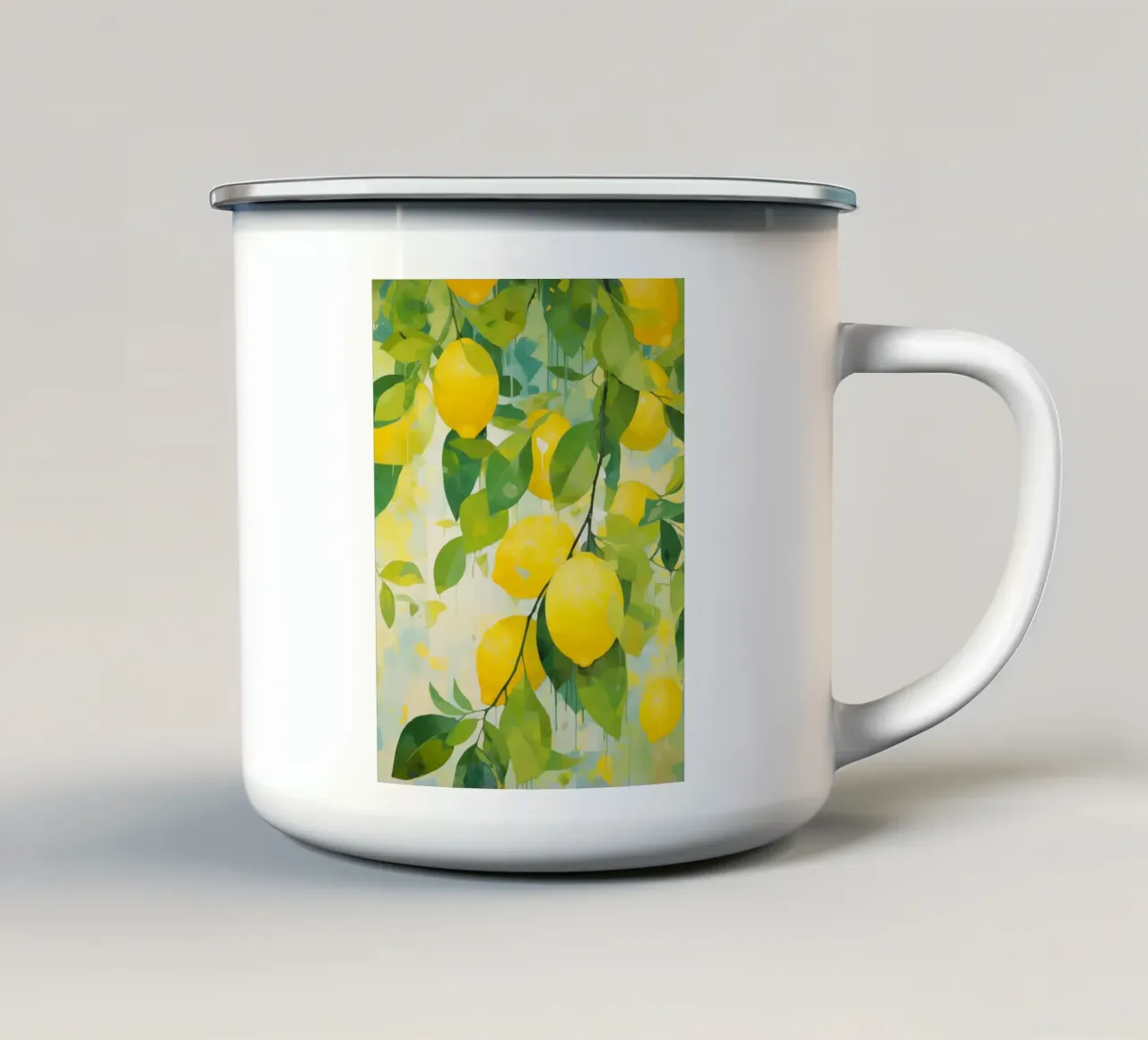 Limoni tazza in smalto da Imagine