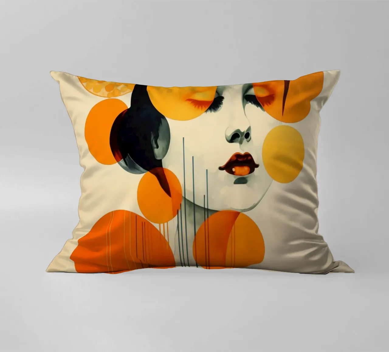 Femme abstraite coussin de Imagine