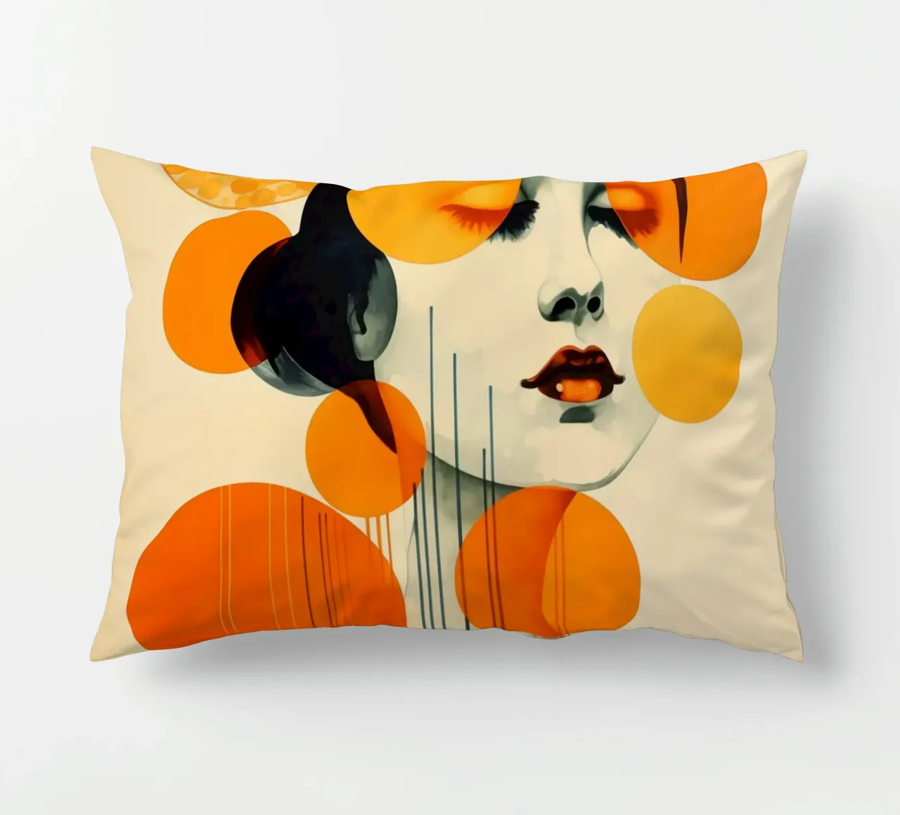Femme abstraite coussin de Imagine