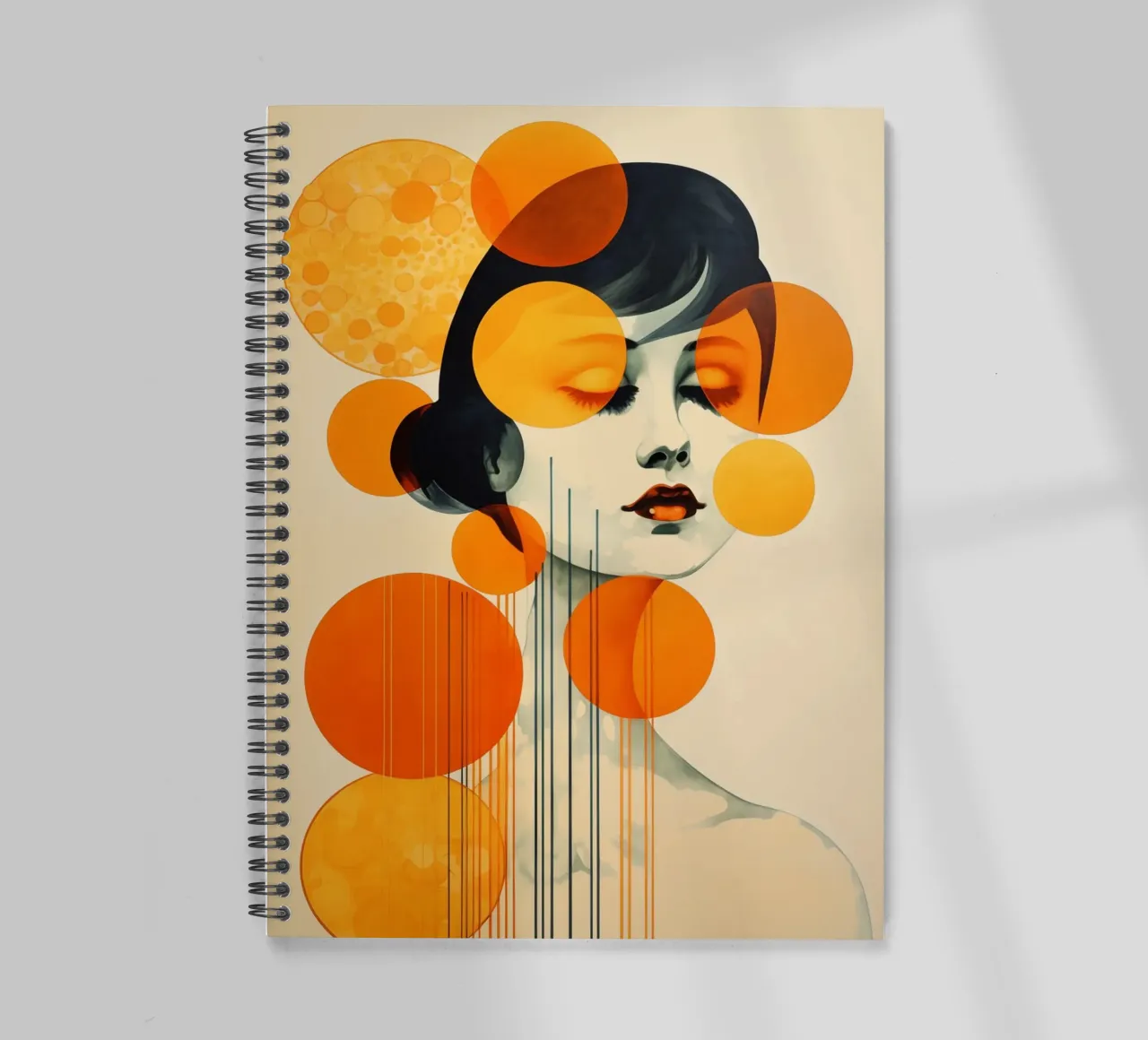 Abstrakte Frau Ringbuch von Imagine