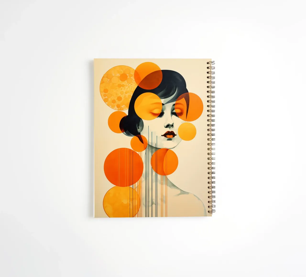 Abstrakte Frau Ringbuch von Imagine