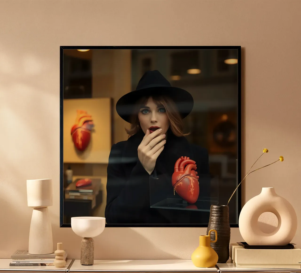 Le cœur d'un conte poster avec cadre en plastique de Anita's Dream
