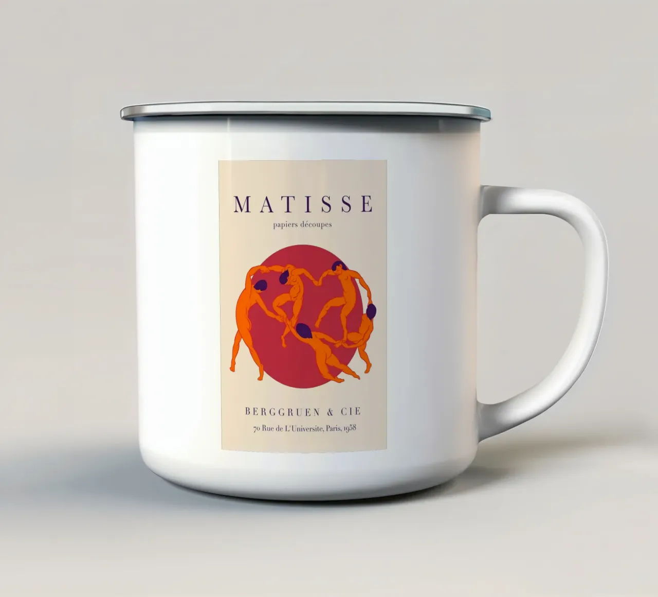 figure umane tazza in smalto da Luke Yaeger