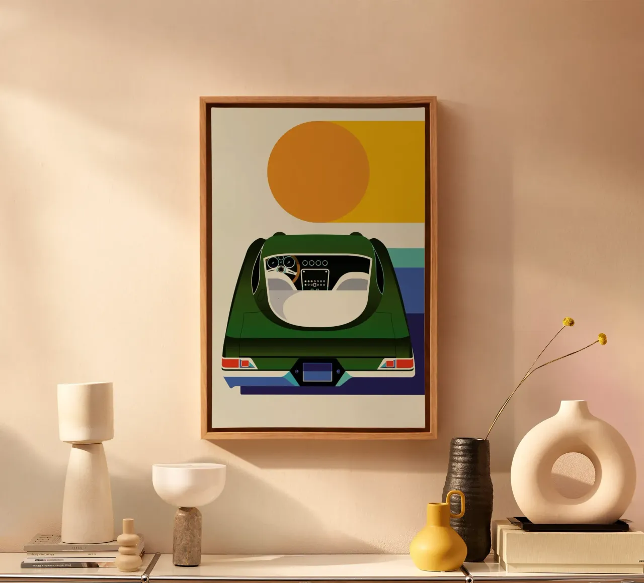 Lamborghini tela con Cornice a cassetta da Bo Lundberg