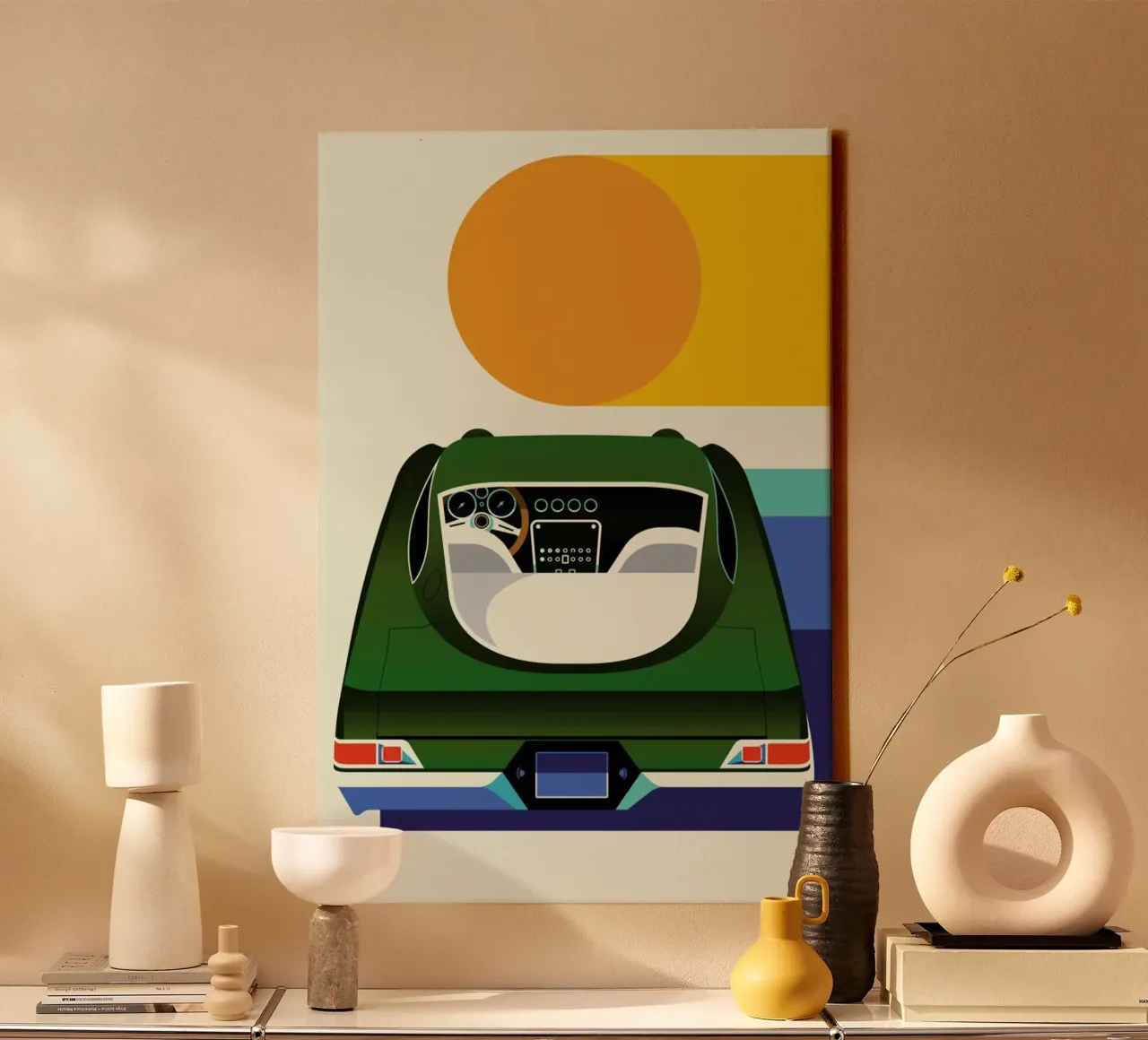 Lamborghini tela con Cornice a cassetta da Bo Lundberg