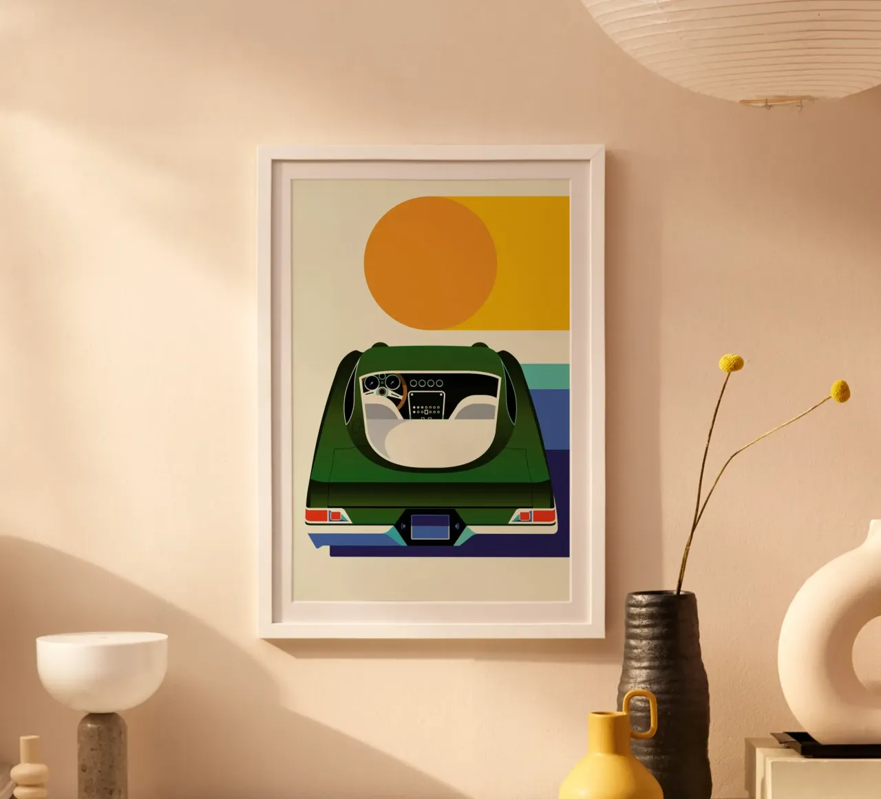 Lamborghini poster con telaio in alluminio da Bo Lundberg