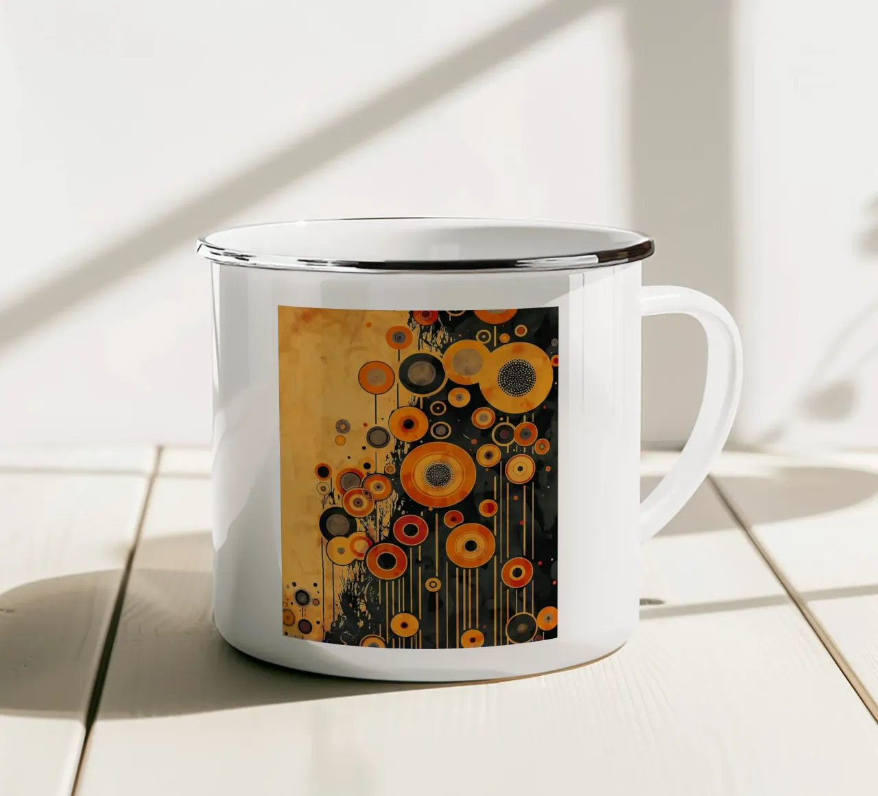 Fiori surreali tazza in smalto da Imagine