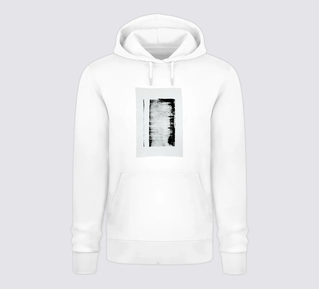 Black And White Minimal Abstract sudadera con capucha de Ingrid Beddoes