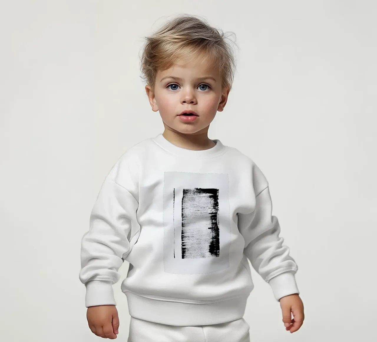 Black And White Minimal Abstract felpa neonato da Ingrid Beddoes