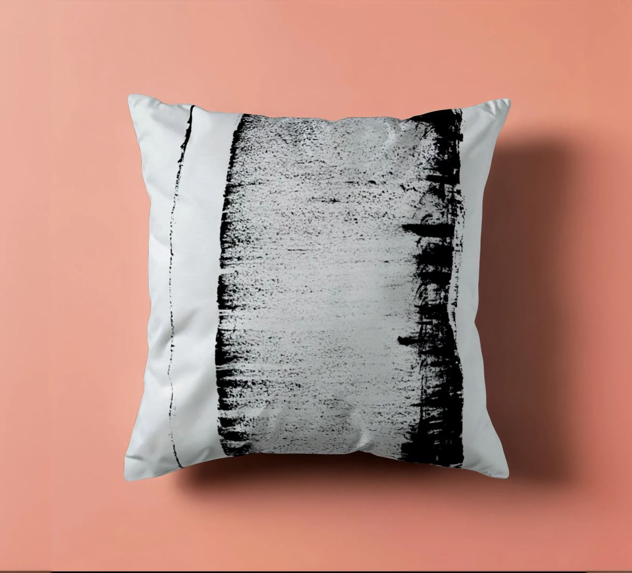 Black And White Minimal Abstract cuscino da Ingrid Beddoes