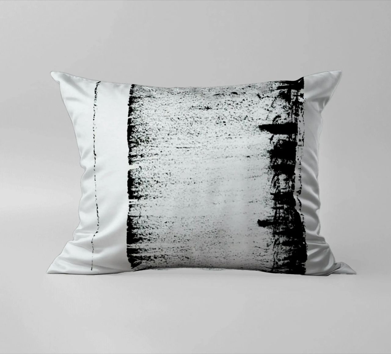 Black And White Minimal Abstract cuscino da Ingrid Beddoes