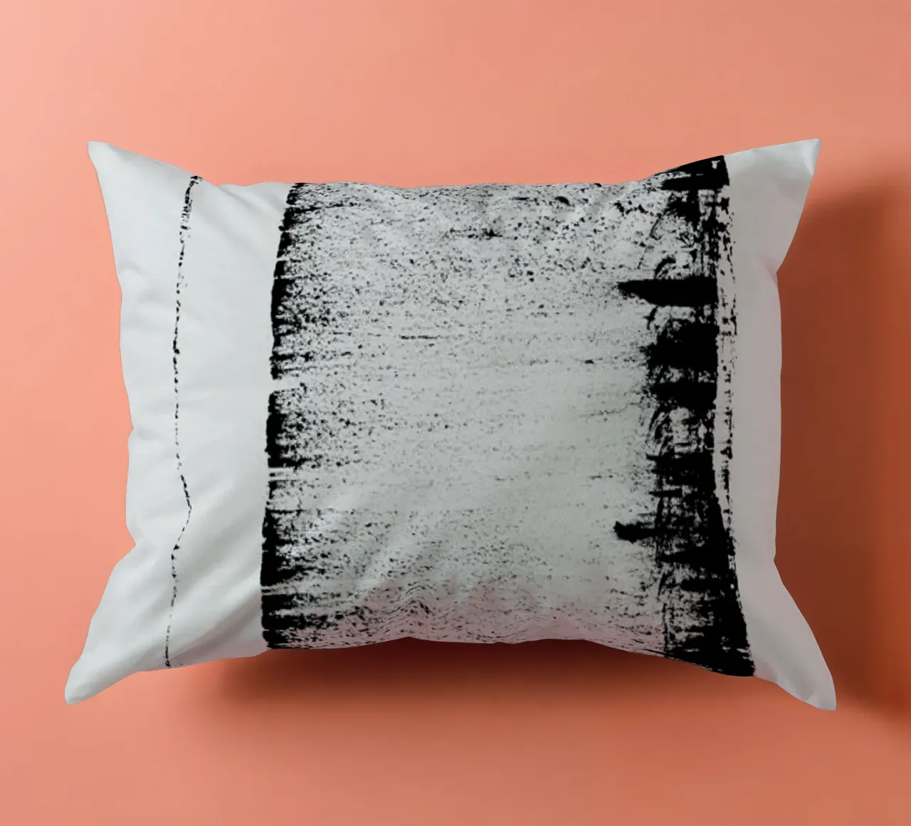 Black And White Minimal Abstract cojín de Ingrid Beddoes