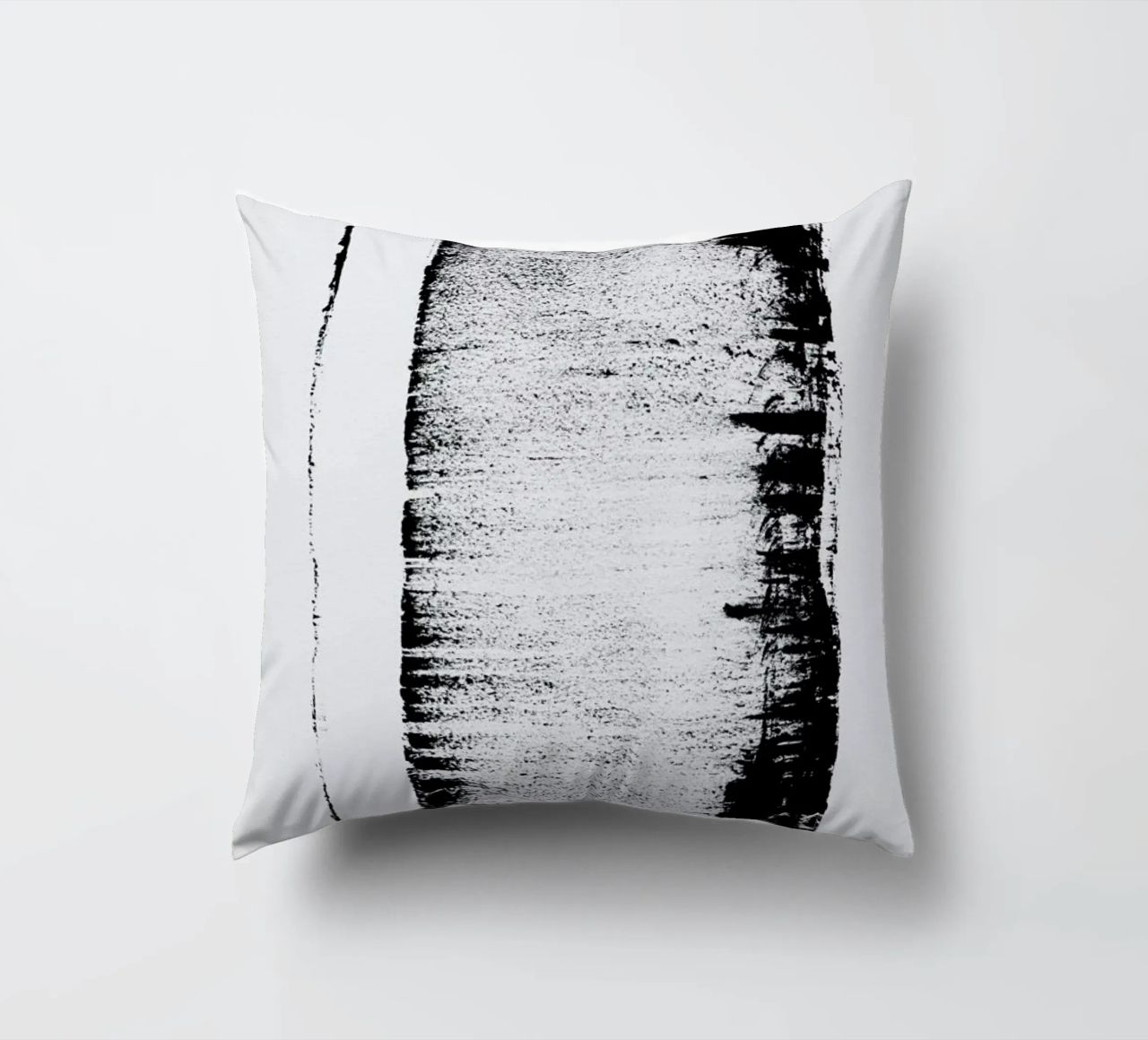 Black And White Minimal Abstract cuscino da Ingrid Beddoes